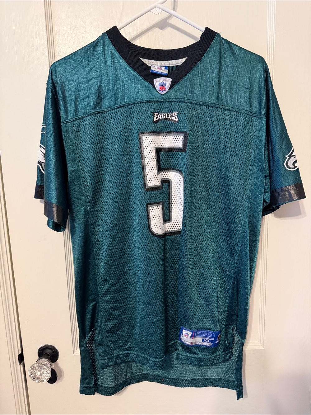 Youth XL Philadelphia Eagles #5 McNabb Jersey in Midnight Green